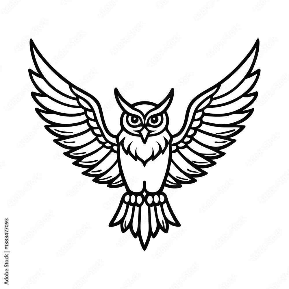 Obraz premium owl vector illustration