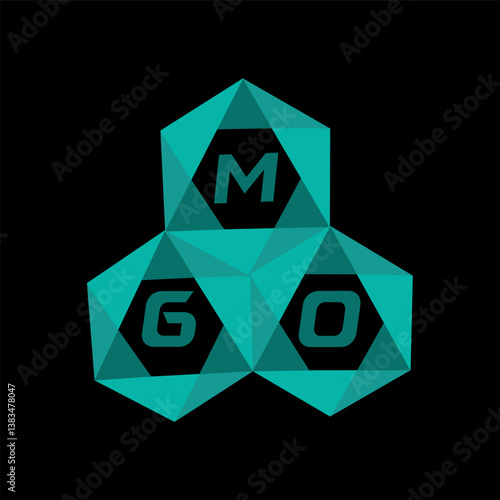 MGO creative minimalist letter logo. MGO unique vector initials alphabet letter logo design