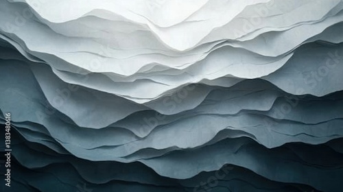 Subtle abstract white background with 3D depth and soft light transitions for business design.