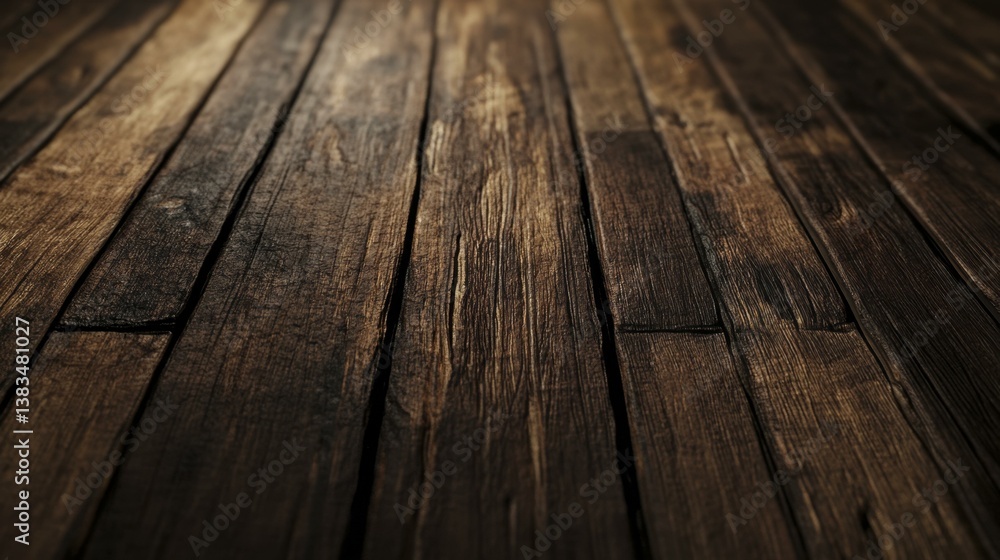 Dark Textured Wooden Planks Surface Close-up Dark Textured Wooden Planks Surface Close-up