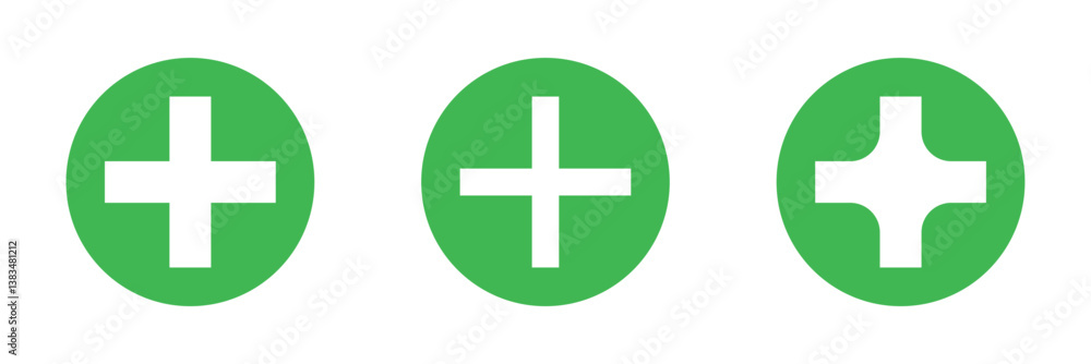 Plus Icons set. Add plus icon. Addition sign. Medical Plus icon Plus Icons set. Add plus icon. Addition sign. Medical Plus icon