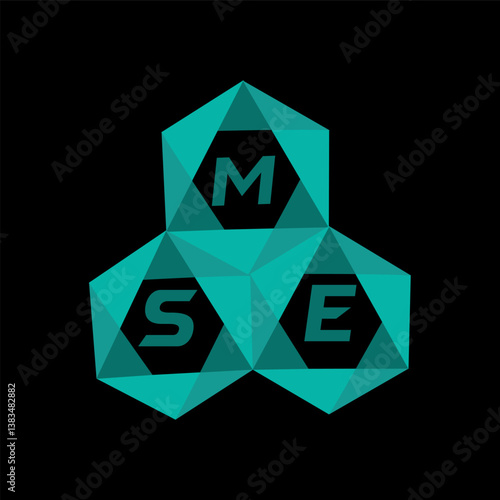 MSE creative minimalist letter logo. MSE unique vector initials alphabet letter logo design