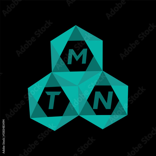 MTN creative minimalist letter logo. MTN unique vector initials alphabet letter logo design