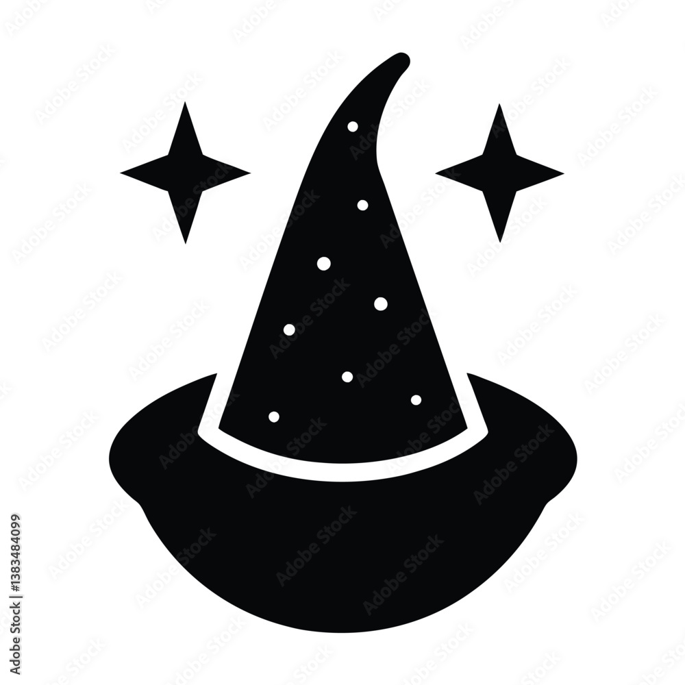 Fototapeta premium vector illustration of a magic hat