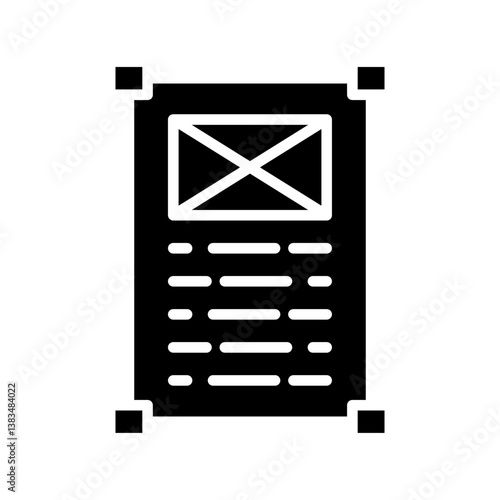 Editorial Icon Vector Element
