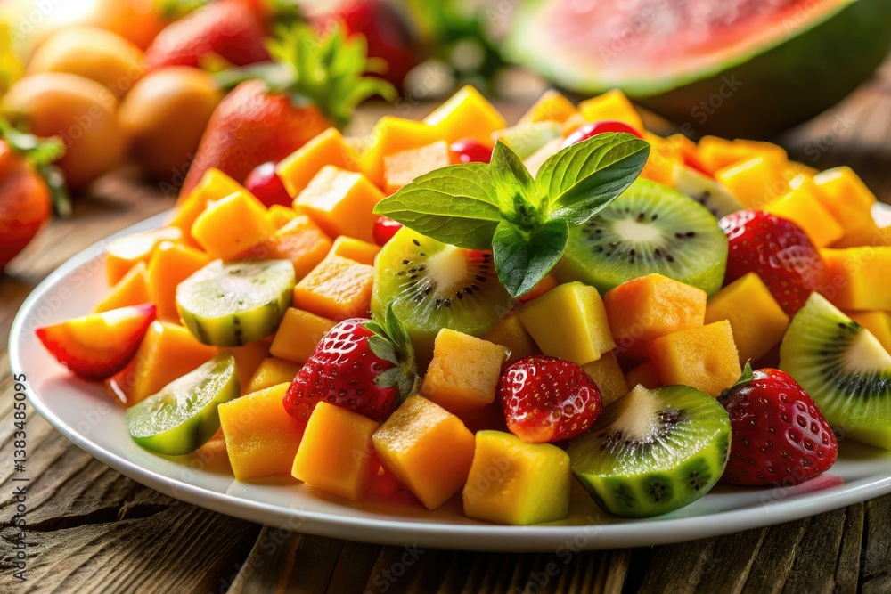 Enjoy a delicious breakfast of sunshine: ripe mango, pineapple, papaya, and other tropical delights. Enjoy a delicious breakfast of sunshine: ripe mango, pineapple, papaya, and other tropical delights.