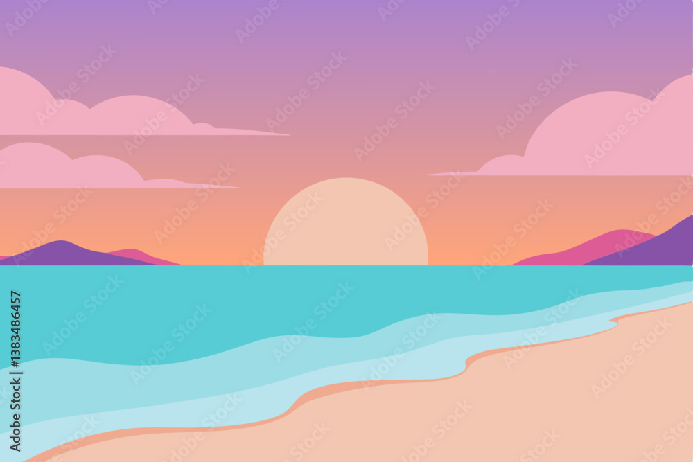 sunset on the beach sunset on the beach