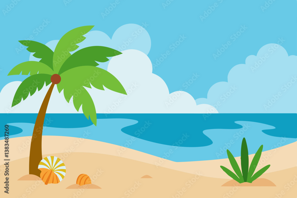 tropical beach with palm trees tropical beach with palm trees