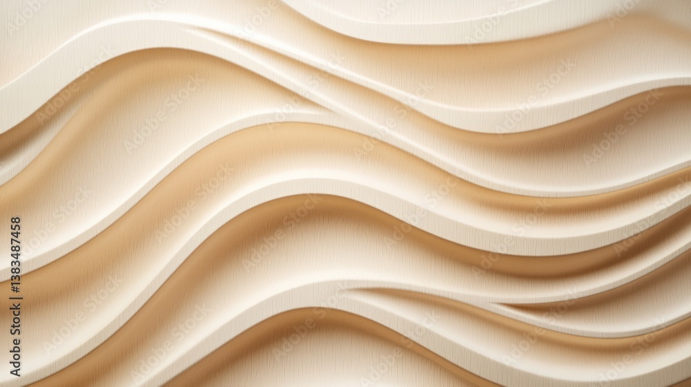 Obraz premium Smooth wooden background with soft horizontal wood grain, neutral and modern design generative ai