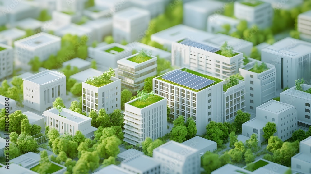 Sustainable Cityscape with Green Roofs Sustainable Cityscape with Green Roofs