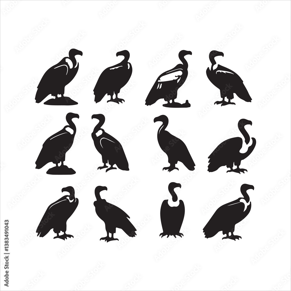 Naklejka premium set of birds