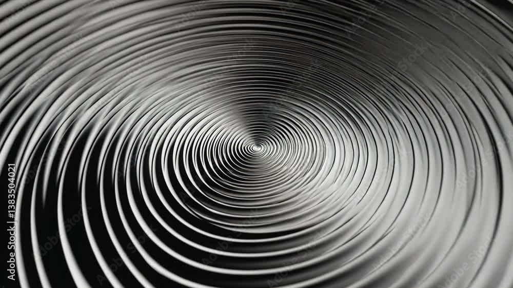 Mesmerizing black and white hypnotic spiral animation for visual projects and presentations Mesmerizing black and white hypnotic spiral animation for visual projects and presentations
