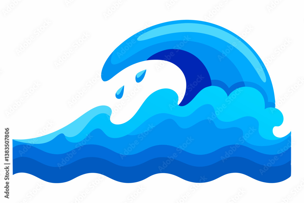 vector illustration of an abstract wave vector illustration of an abstract wave