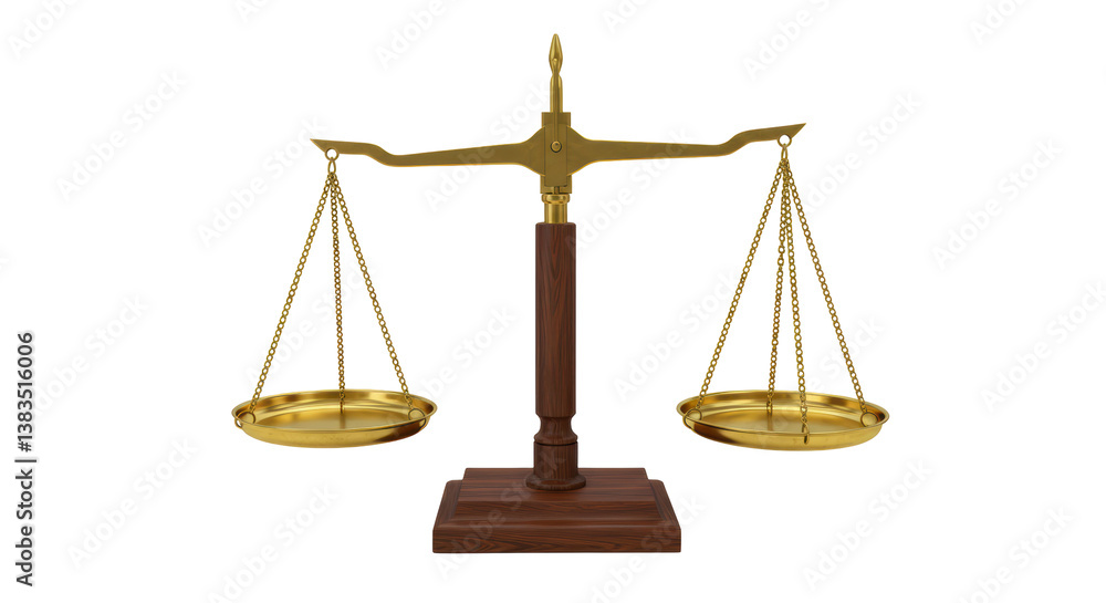 Isolated Antique Balance Scale Justice Symbol Legal Isolated Antique Balance Scale Justice Symbol Legal