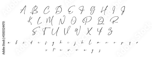 Signature Font Calligraphy Logotype Script Brush Font Type Font lettering handwritten.