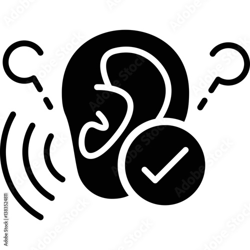 Ear Icon Vector Element