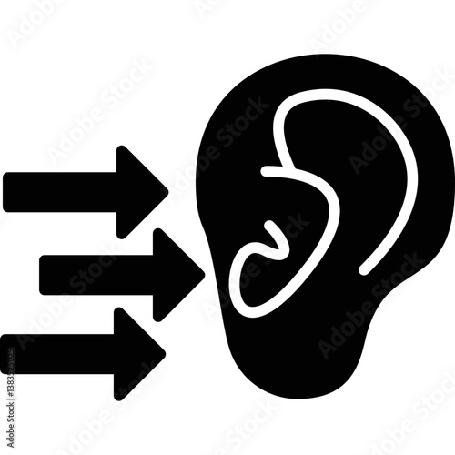 Ear Icon Vector Element