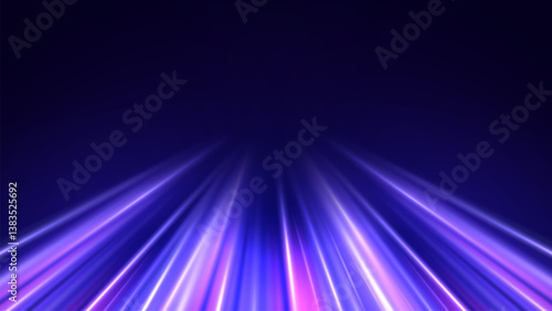 illustration of spreading lines shiny effects for ecommerce signs retail shopping. Motion light effect for banners. Curved light trail stretched upward. Fast speed car. 