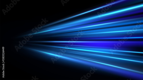 illustration of spreading lines shiny effects for ecommerce signs retail shopping. Motion light effect for banners. Curved light trail stretched upward. Fast speed car. 