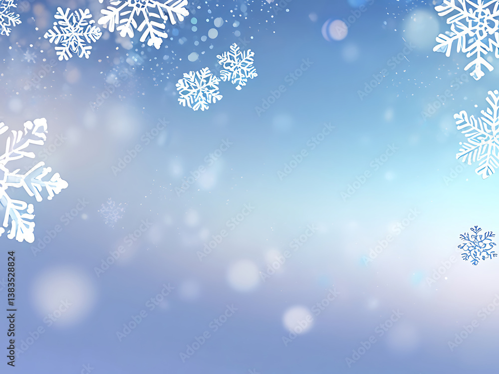 Natural Winter Christma creating a magical and all to enjoy no people christmas card snowing greeting card blue background. ai Natural Winter Christma creating a magical and all to enjoy no people christmas card snowing greeting card blue background. ai