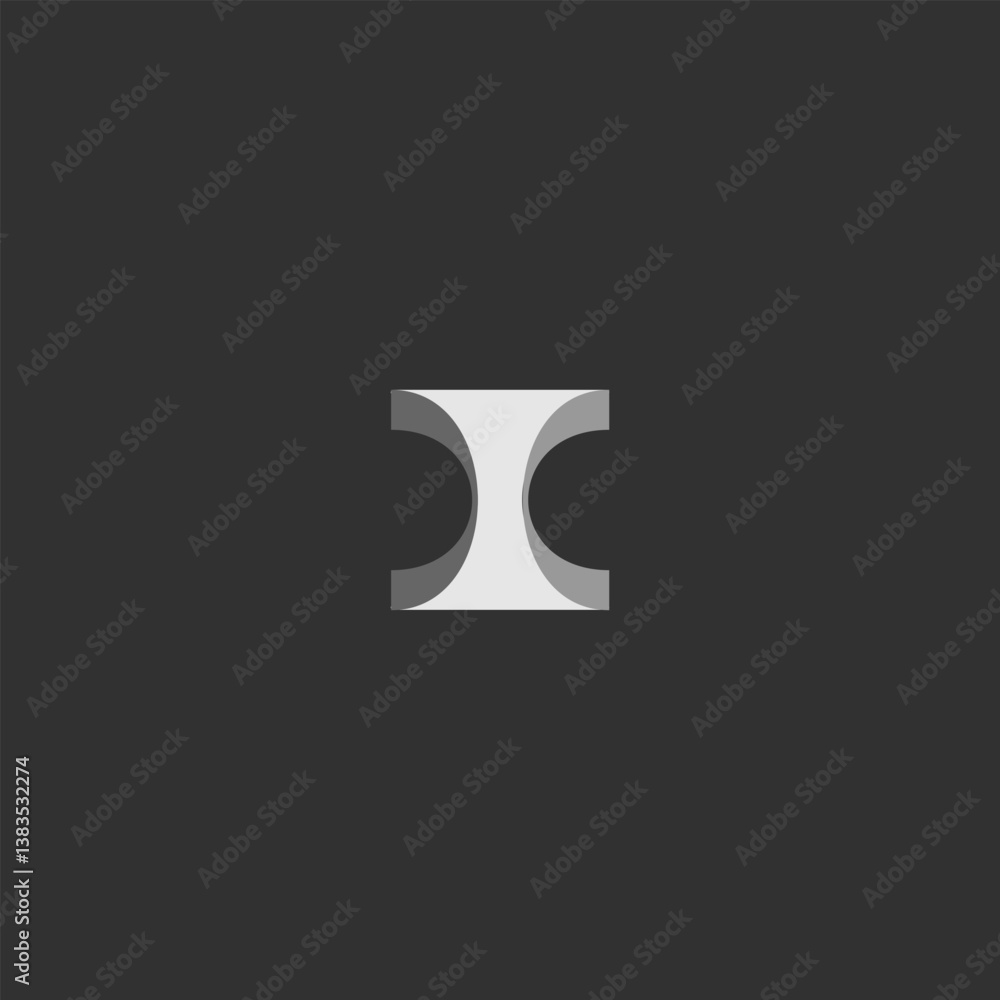 Time 3D Hourglass Logo Design monogram minimalist Time 3D Hourglass Logo Design monogram minimalist