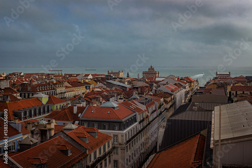 landscape of Lisbon Bay