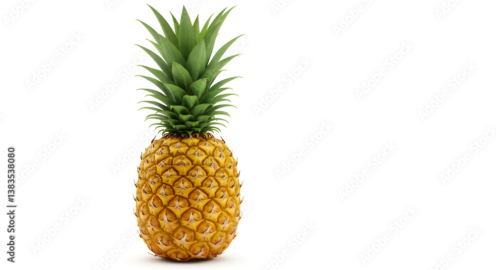Fototapeta premium pineapple isolated on white background