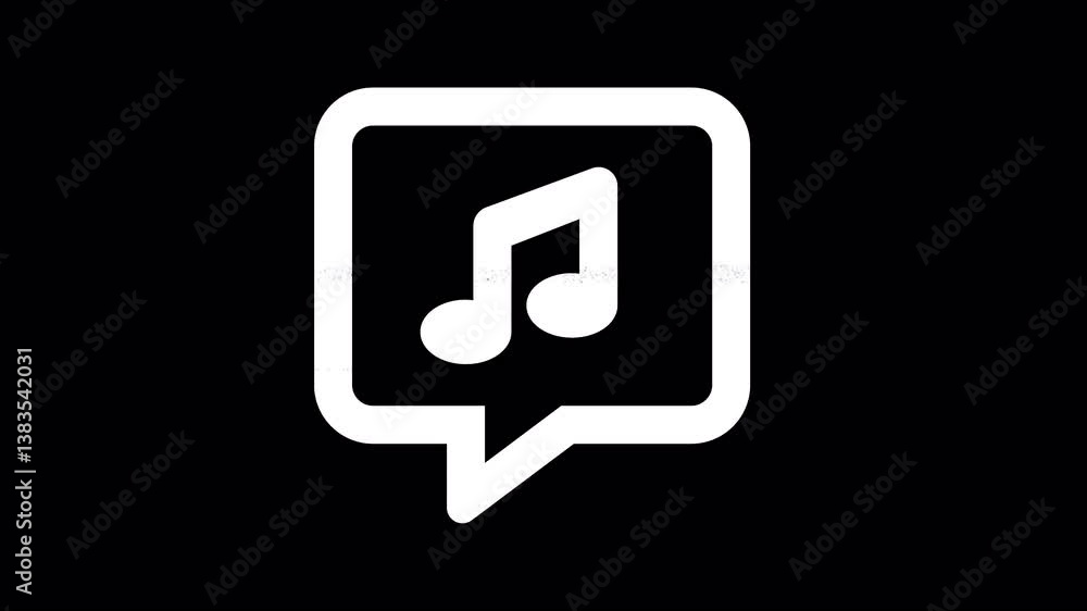 Icon comment music is distorted. Glitch. Noise, chromatic aberration, geometric distortion. Transparent background, looped. In-Out looped. Alpha BW at the end Icon comment music is distorted. Glitch. Noise, chromatic aberration, geometric distortion. Transparent background, looped. In-Out looped. Alpha BW at the end