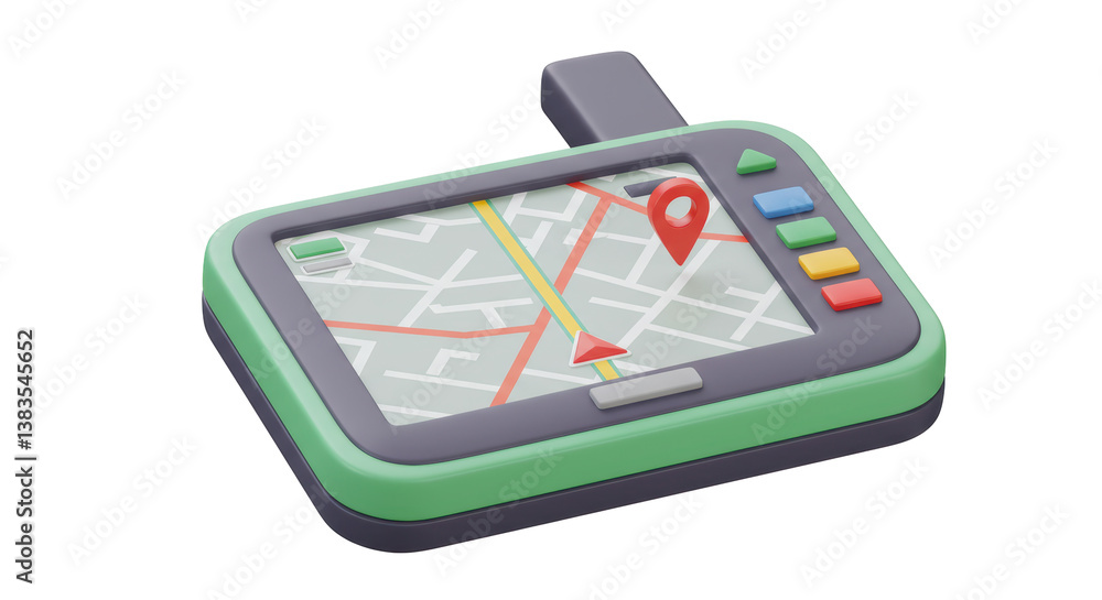 Isolated GPS Navigation Device with Map Isolated GPS Navigation Device with Map
