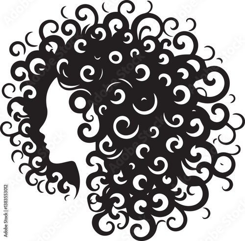 floral hairstyle vector, floral hairstyle logo vector, floral hairstyle vector illustration, floral hairstyle silhouette vector