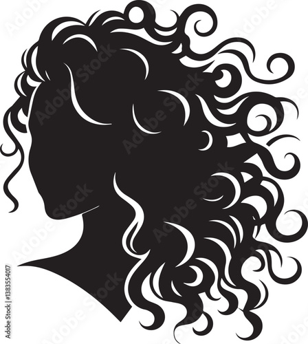 floral hairstyle vector, floral hairstyle logo vector, floral hairstyle vector illustration, floral hairstyle silhouette vector