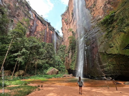 cachoeiras no canion encantado na região das serras gerais, tocantins 