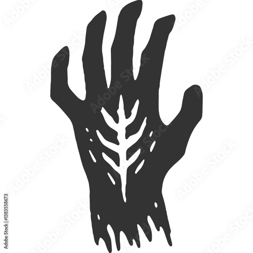 Lasting Wound Vintage Illustration Vector