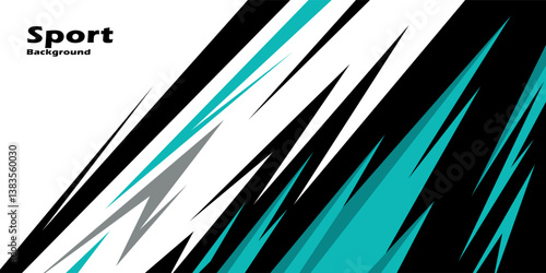 Exclusive and sporty color racing car livery design. Printable vector file below. Universal use.