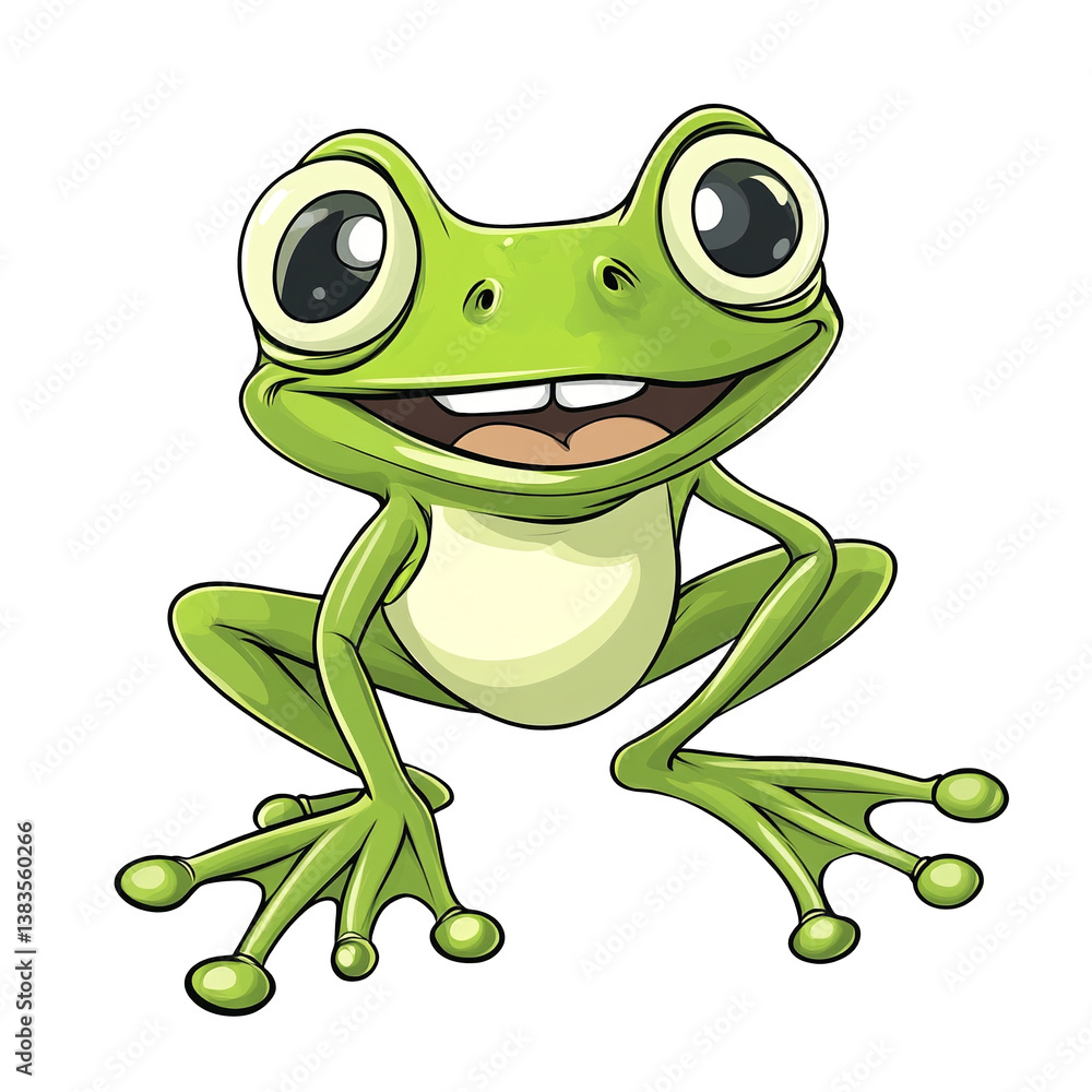 Obraz premium frog isolated on transparent background