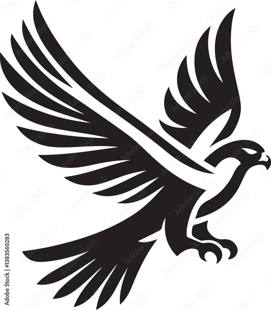 Obraz premium Falcon logo vector