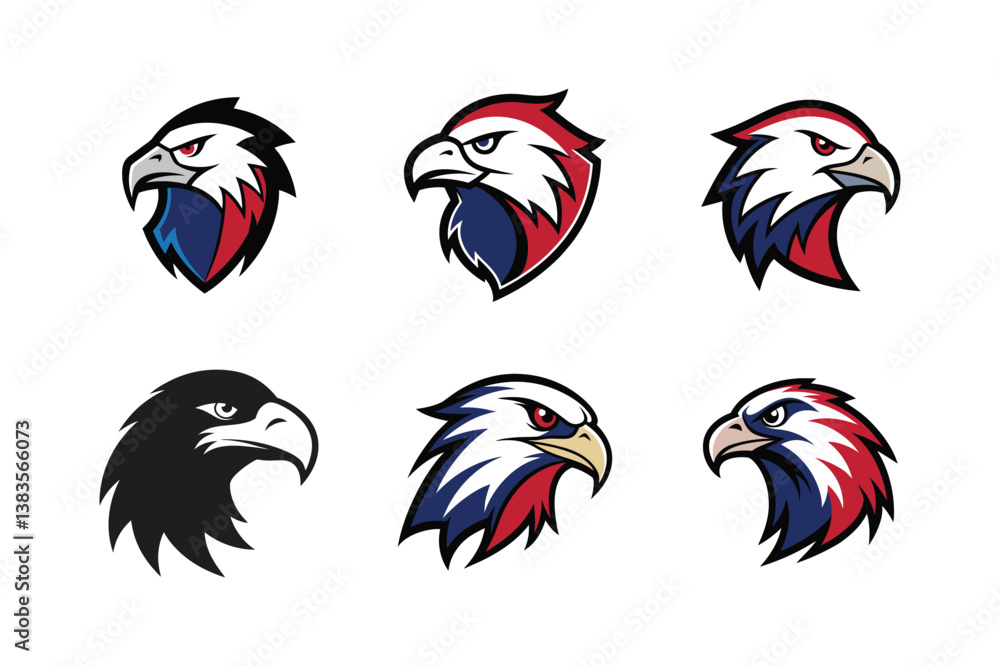 Fototapeta premium eagle head vector logo art design