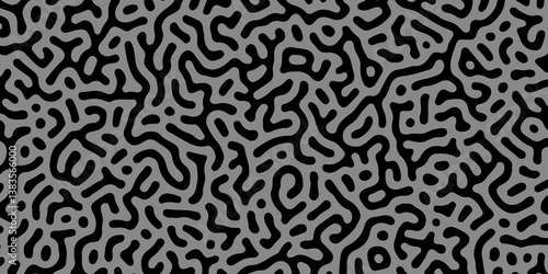 Vector modern Seamless Organic Pattern Abstract Background. Illustration for packaging, covers, designer bags, clothes, Wallpaper. biological texture, zigzag, Monochrome, seamless, waving, turing, art