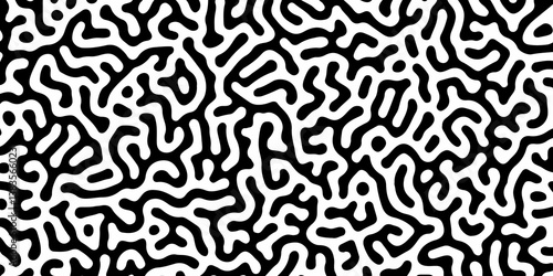 Vector modern Seamless Organic Pattern Abstract Background. Illustration for packaging, covers, designer bags, clothes, Wallpaper. biological texture, zigzag, Monochrome, seamless, waving, turing, art