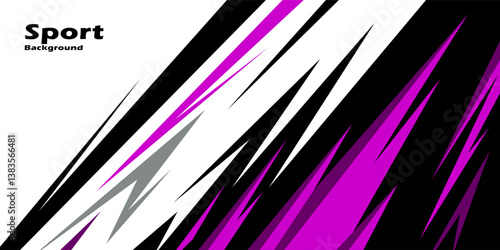 Exclusive and sporty color racing car livery design. Printable vector file below. Universal use.