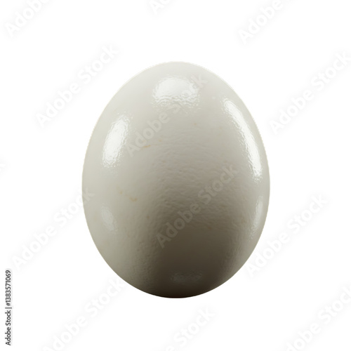 boiled egg isolated on white background 
