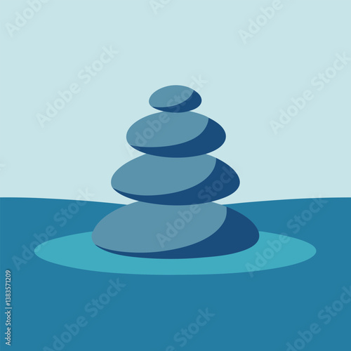 stack of stones on the water