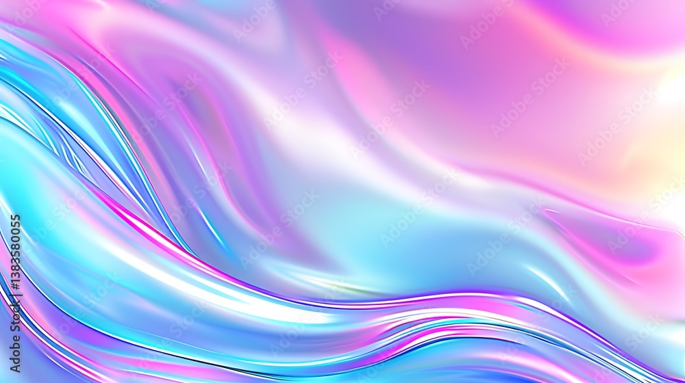 Fototapeta premium Abstract artwork depicting colorful flowing fluid motion patterns