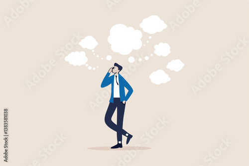 Mission, vision and value, company statement to drive success, strategy plan or leadership principle for employee to reach target concept, business people holding mission, vision and value elements.