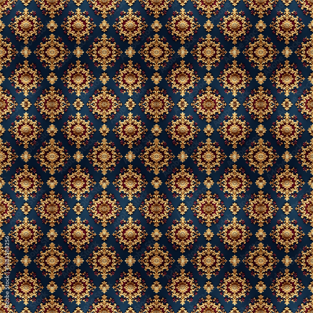 Baroque pattern for textile design Baroque pattern for textile design
