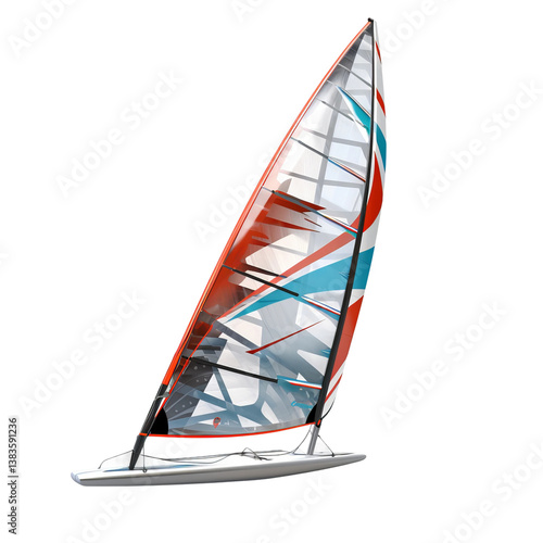 Obraz na płótnie windsurfer isolated on white