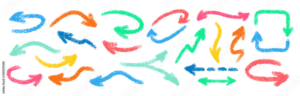 Crayon Arrows Squiggle Vector Set. Chalk Scribble Pointer Shapes Collection. Colorful Hand Drawn Brush Texture Spiral Swirls. Pencil Emphasis Elements Charcoal Doodle Curved Symbols Bundle Crayon Arrows Squiggle Vector Set. Chalk Scribble Pointer Shapes Collection. Colorful Hand Drawn Brush Texture Spiral Swirls. Pencil Emphasis Elements Charcoal Doodle Curved Symbols Bundle