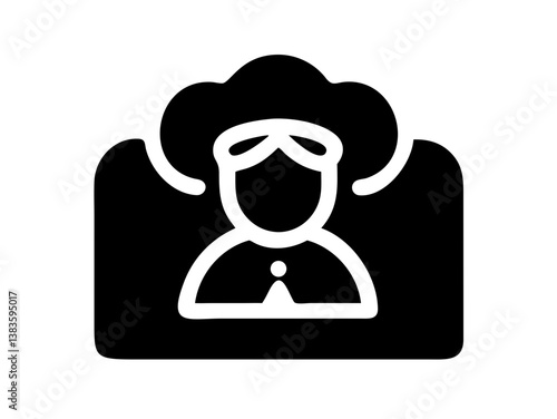 cheaf logo balck  vector desigen 