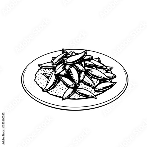Roasted Garlic Cloves Served Over Creamy Polenta