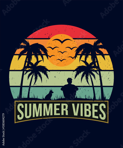 Summer Vibes - T-shirt Design